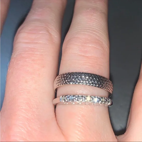 Vintage diamond half eternity band - Picture 5 of 5